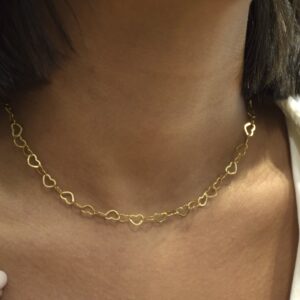 گردنبندکامل قلب درشت