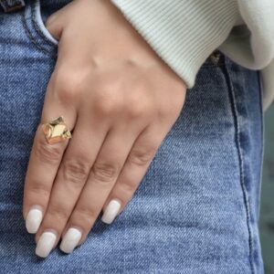 انگشتر هنزا مربع بزرگ