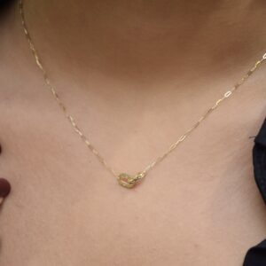 گردنبند سوپر لایت دو بیضی