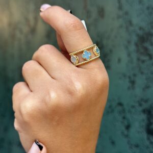 انگشتر ونکلیف ابی