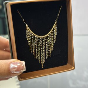 گردنبند شرابه ای گوی دار